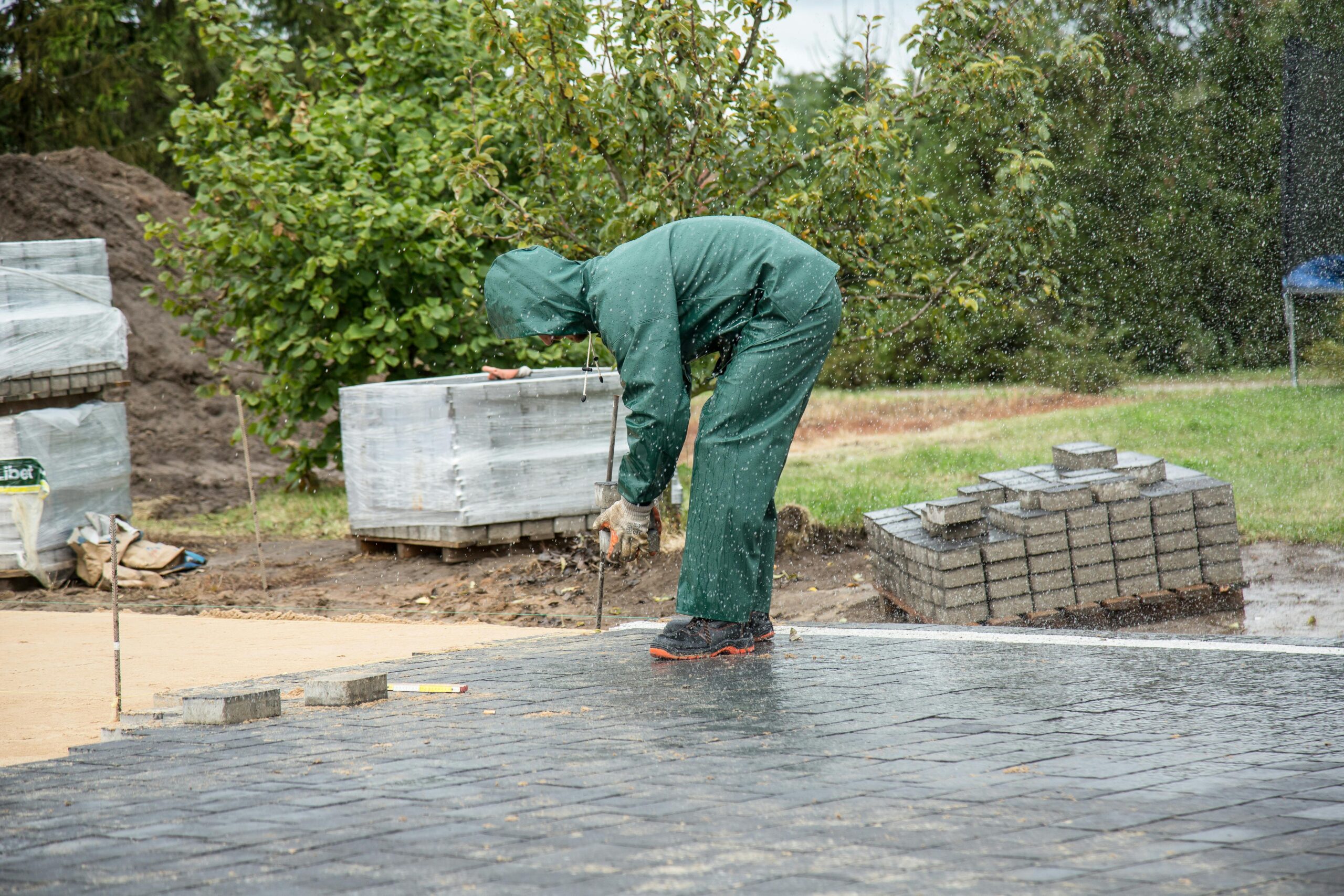 Outdoor tile and stonework installation in Long Island, NY