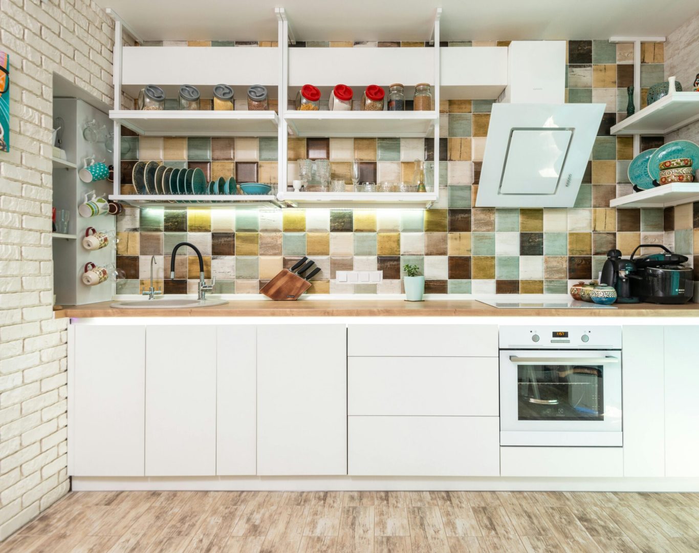 Kitchen backsplash installation in Long Island, NY