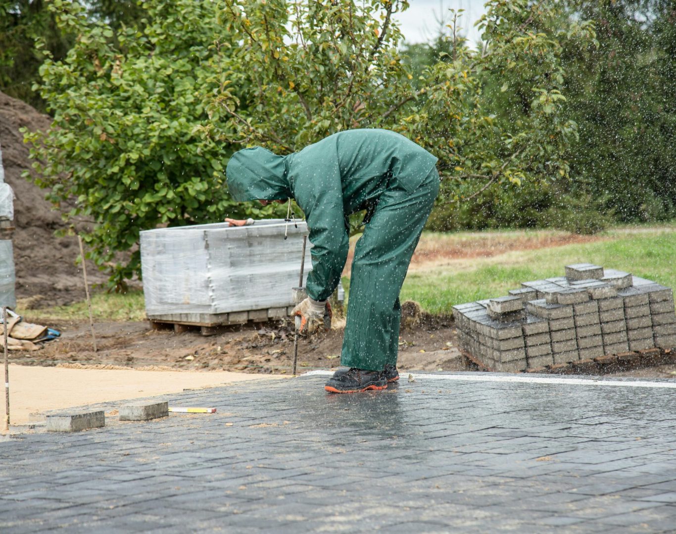 Outdoor tile and stonework installation in Long Island, NY